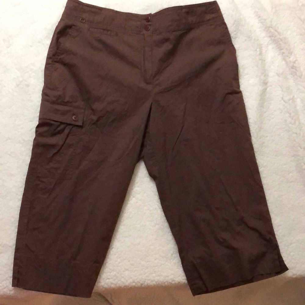 Brown capris size 12